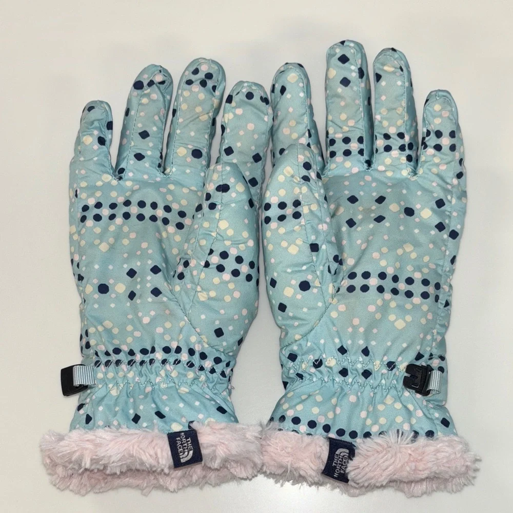 TNF fleece lined gloves kids L The North Face